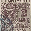 Alsasko součástí Německa – známka po roce 1871
